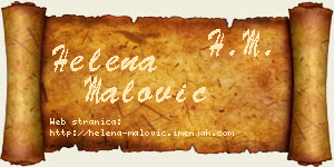 Helena Malović vizit kartica